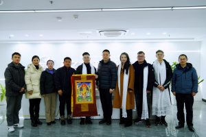 安徽省商务厅及西藏山南市商务局领导、客商一行来我单位参观调研